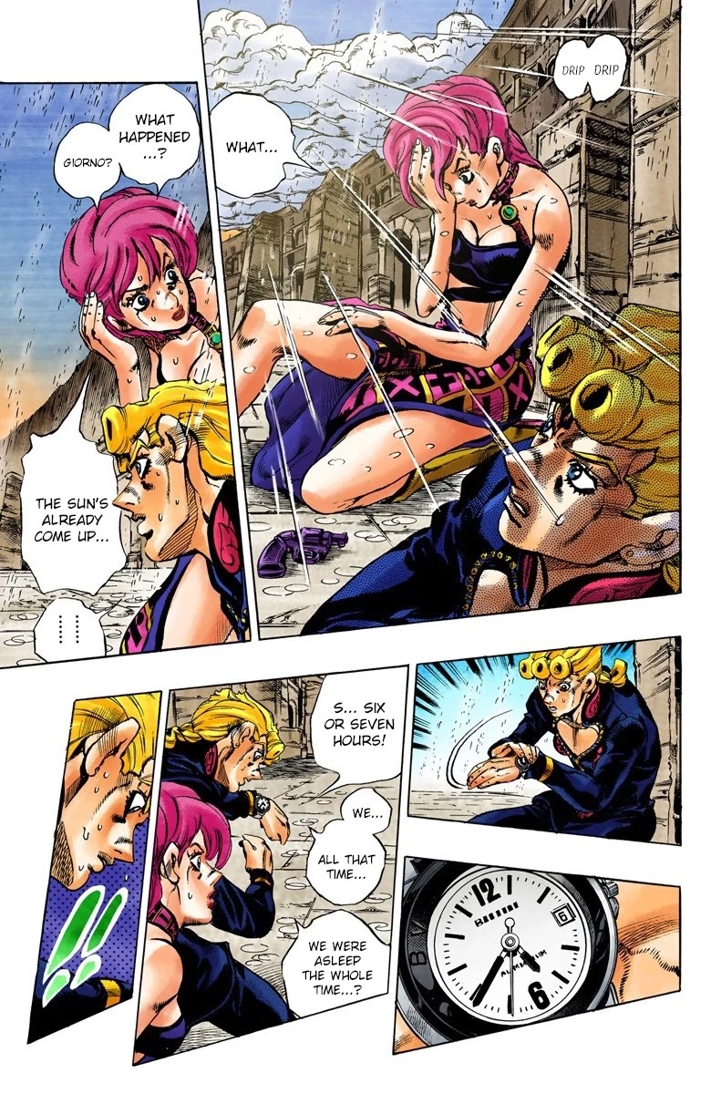 JoJo's Bizarre Adventure Part 5 - Vento Aureo (Official Colored) Chapter 133 page 8 - Chapter 133: The Requiem Plays Quietly Part 1