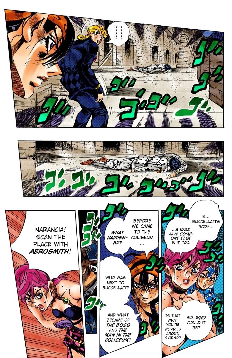 JoJo's Bizarre Adventure Part 5 - Vento Aureo (Official Colored) Chapter 134 page 7 - Chapter 134: The Requiem Plays Quietly Part 2