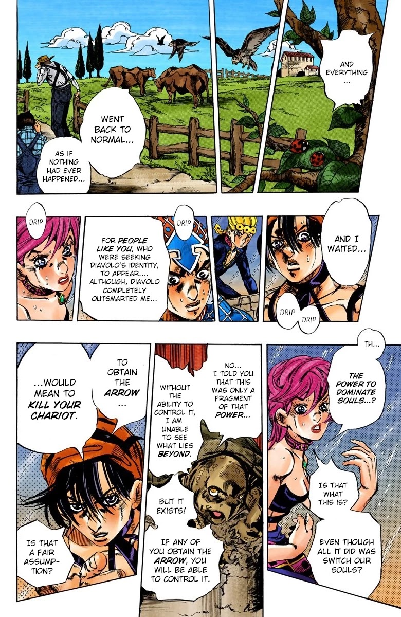 JoJo's Bizarre Adventure Part 5 - Vento Aureo (Official Colored) Chapter 135 page 8 - Chapter 135: The Requiem Plays Quietly Part 3