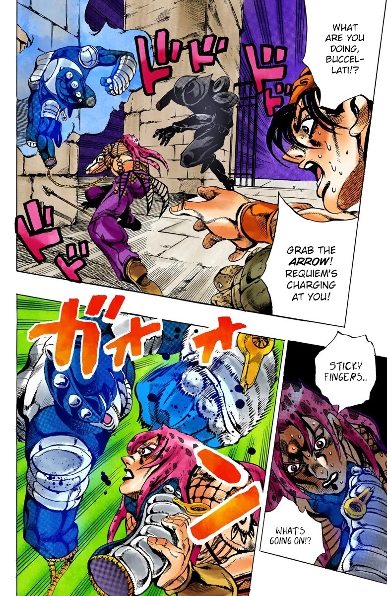 JoJo's Bizarre Adventure Part 5 - Vento Aureo (Official Colored) Chapter 136 page 10 - Chapter 136: The Requiem Plays Quietly Part 4