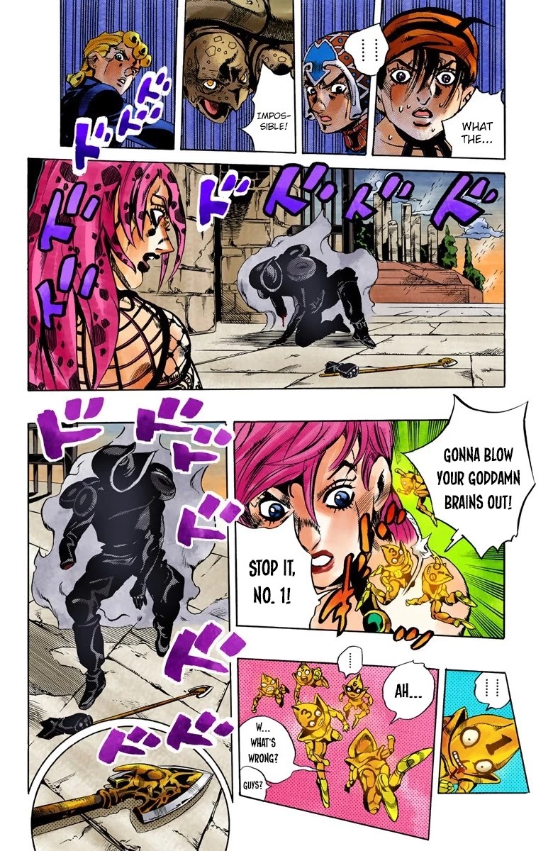 JoJo's Bizarre Adventure Part 5 - Vento Aureo (Official Colored) Chapter 136 page 16 - Chapter 136: The Requiem Plays Quietly Part 4