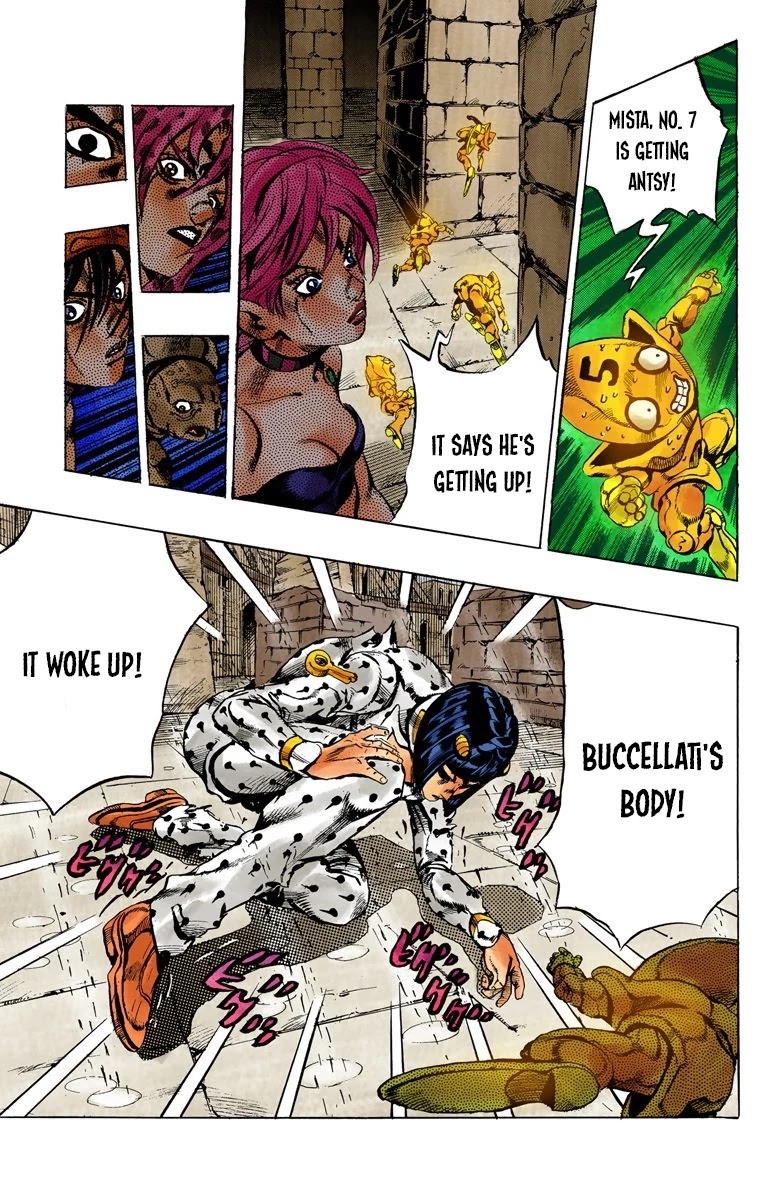 JoJo's Bizarre Adventure Part 5 - Vento Aureo (Official Colored) Chapter 136 page 19 - Chapter 136: The Requiem Plays Quietly Part 4