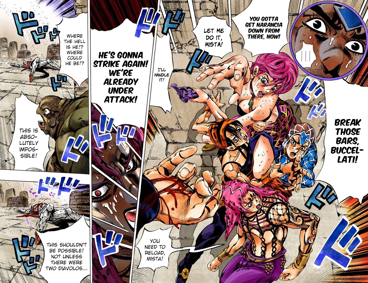JoJo's Bizarre Adventure Part 5 - Vento Aureo (Official Colored) Chapter 137 page 17 - Chapter 137: The Requiem Plays Quietly Part 5