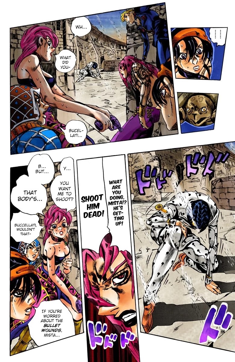 JoJo's Bizarre Adventure Part 5 - Vento Aureo (Official Colored) Chapter 137 page 4 - Chapter 137: The Requiem Plays Quietly Part 5