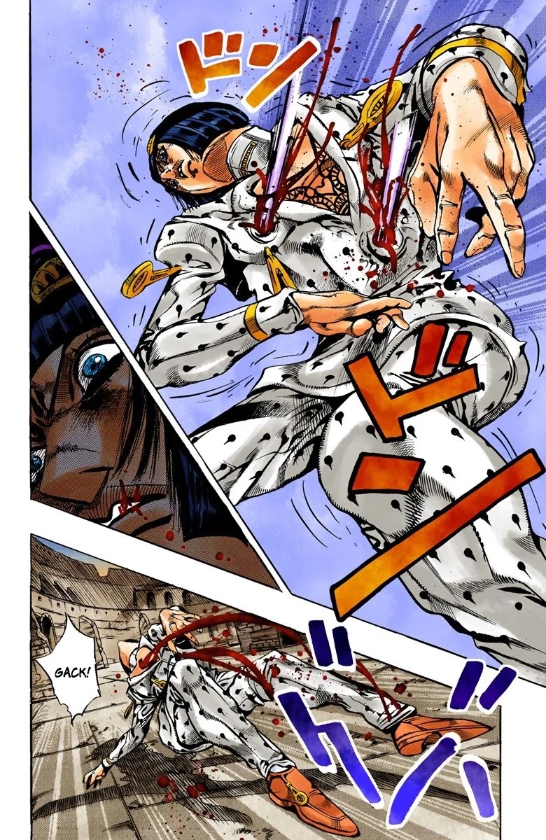 JoJo's Bizarre Adventure Part 5 - Vento Aureo (Official Colored) Chapter 137 page 6 - Chapter 137: The Requiem Plays Quietly Part 5