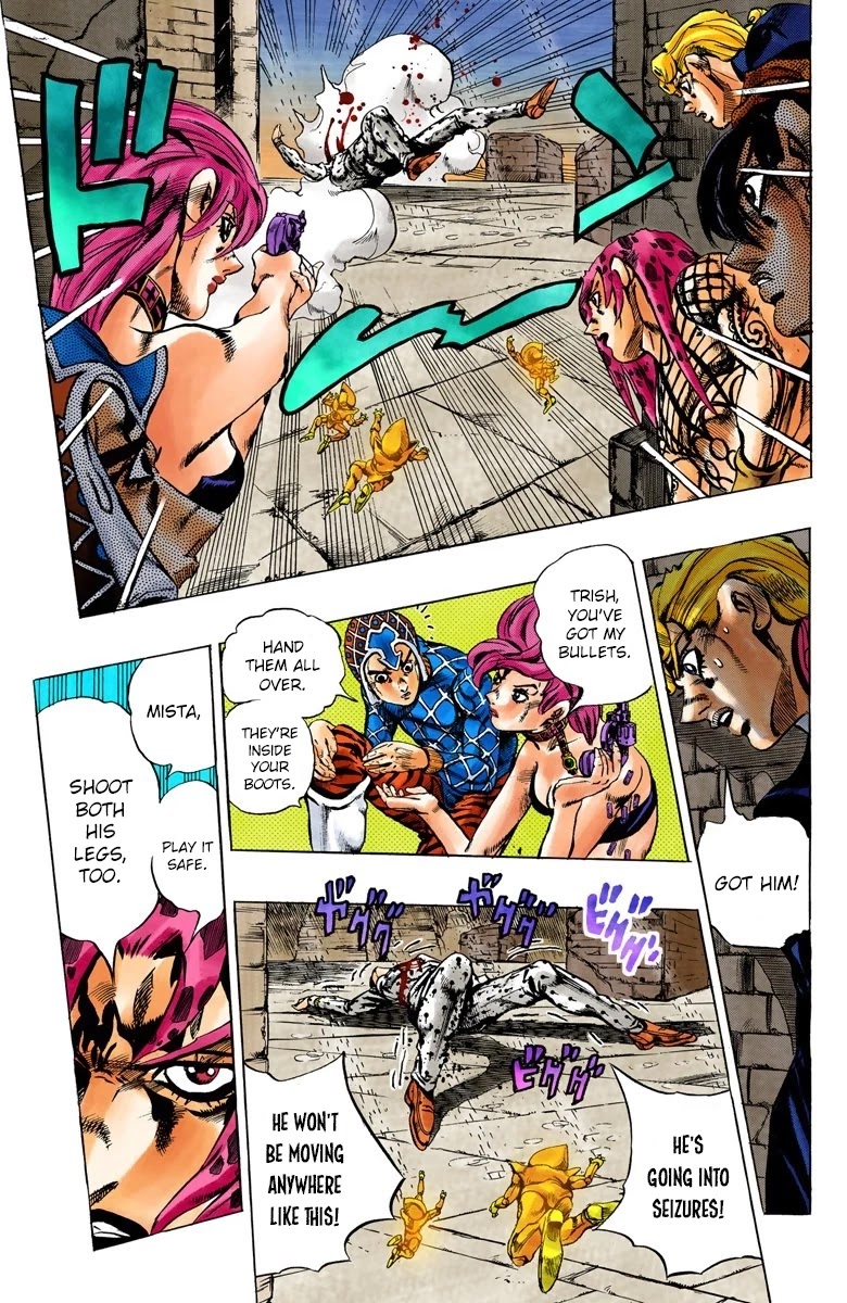 JoJo's Bizarre Adventure Part 5 - Vento Aureo (Official Colored) Chapter 137 page 7 - Chapter 137: The Requiem Plays Quietly Part 5