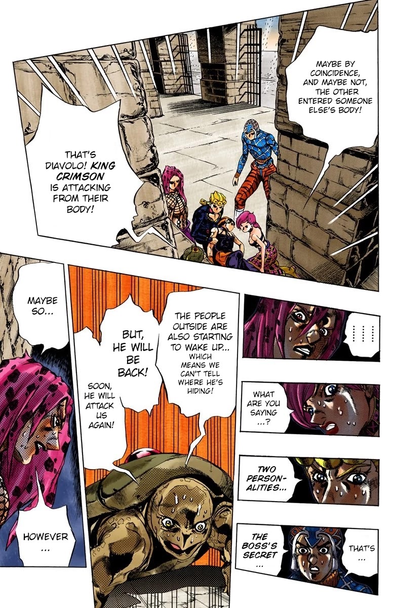 JoJo's Bizarre Adventure Part 5 - Vento Aureo (Official Colored) Chapter 138 page 12 - Chapter 138: The Requiem Plays Quietly Part 6