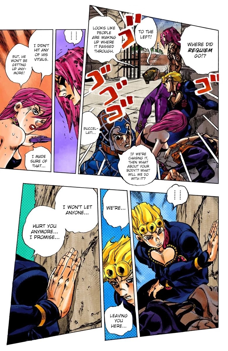 JoJo's Bizarre Adventure Part 5 - Vento Aureo (Official Colored) Chapter 138 page 14 - Chapter 138: The Requiem Plays Quietly Part 6