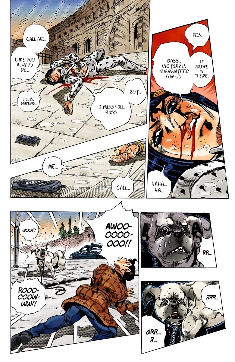 JoJo's Bizarre Adventure Part 5 - Vento Aureo (Official Colored) Chapter 138 page 19 - Chapter 138: The Requiem Plays Quietly Part 6
