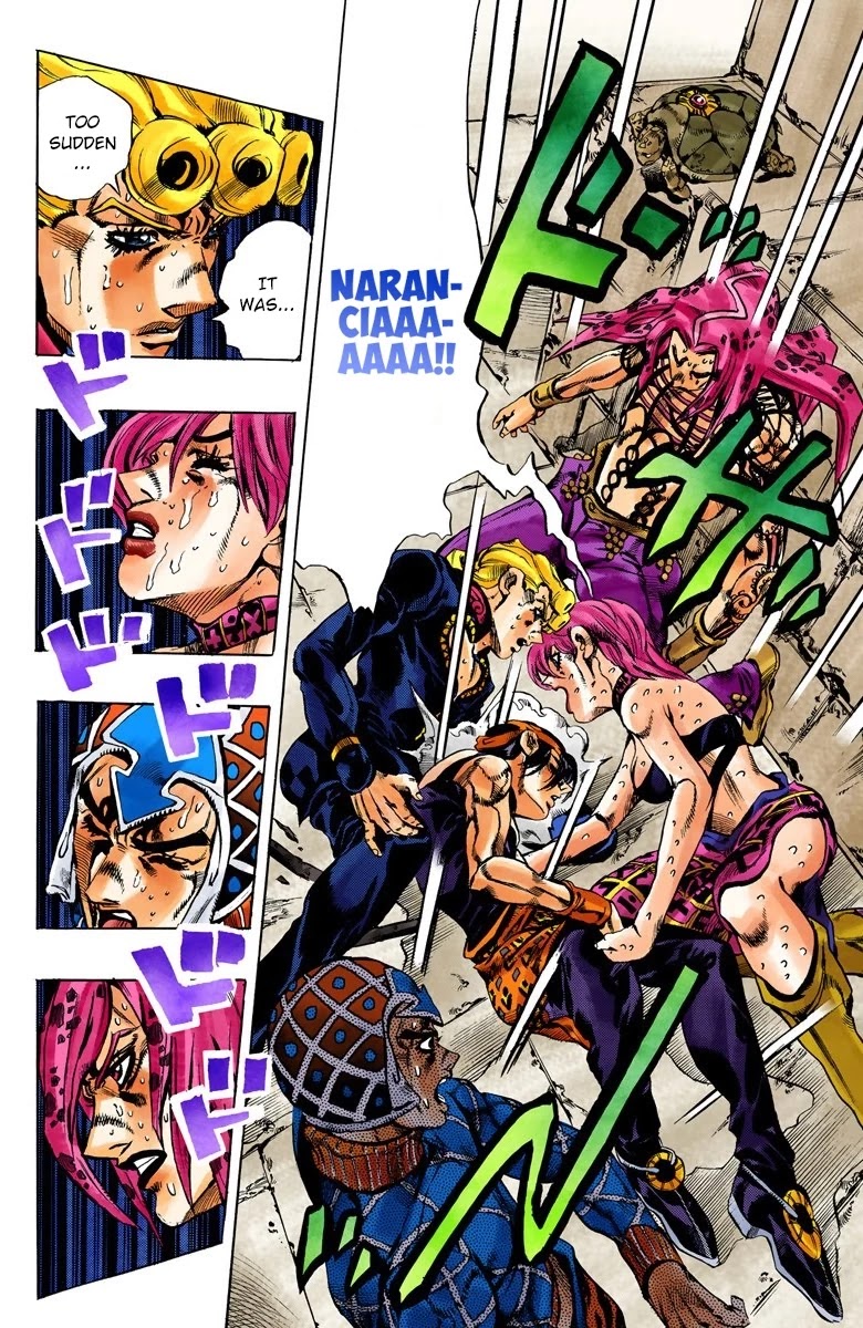 JoJo's Bizarre Adventure Part 5 - Vento Aureo (Official Colored) Chapter 138 page 9 - Chapter 138: The Requiem Plays Quietly Part 6