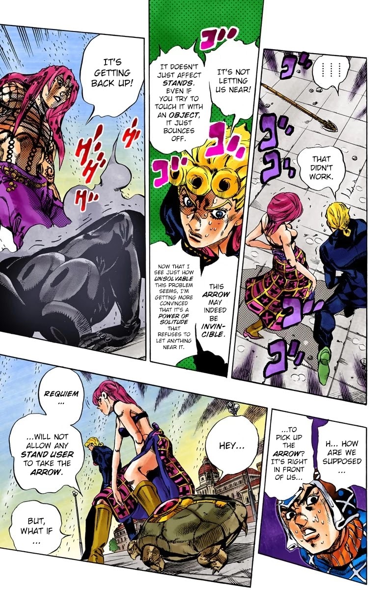 JoJo's Bizarre Adventure Part 5 - Vento Aureo (Official Colored) Chapter 139 page 14 - Chapter 139: The Requiem Plays Quietly Part 7