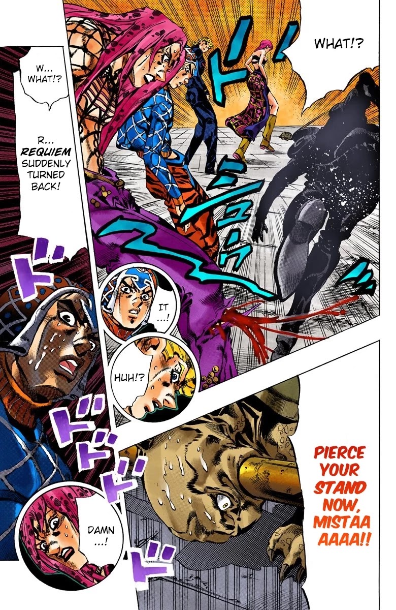 JoJo's Bizarre Adventure Part 5 - Vento Aureo (Official Colored) Chapter 139 page 18 - Chapter 139: The Requiem Plays Quietly Part 7