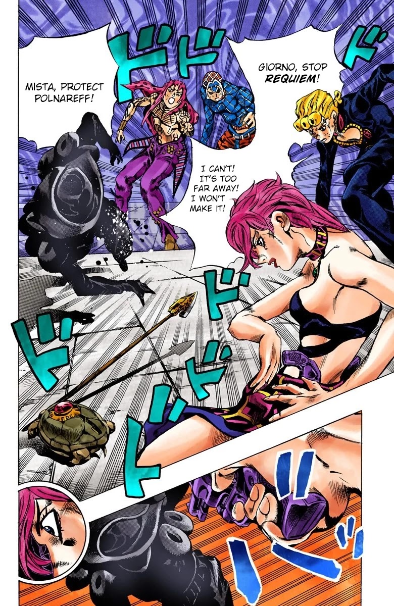 JoJo's Bizarre Adventure Part 5 - Vento Aureo (Official Colored) Chapter 139 page 19 - Chapter 139: The Requiem Plays Quietly Part 7