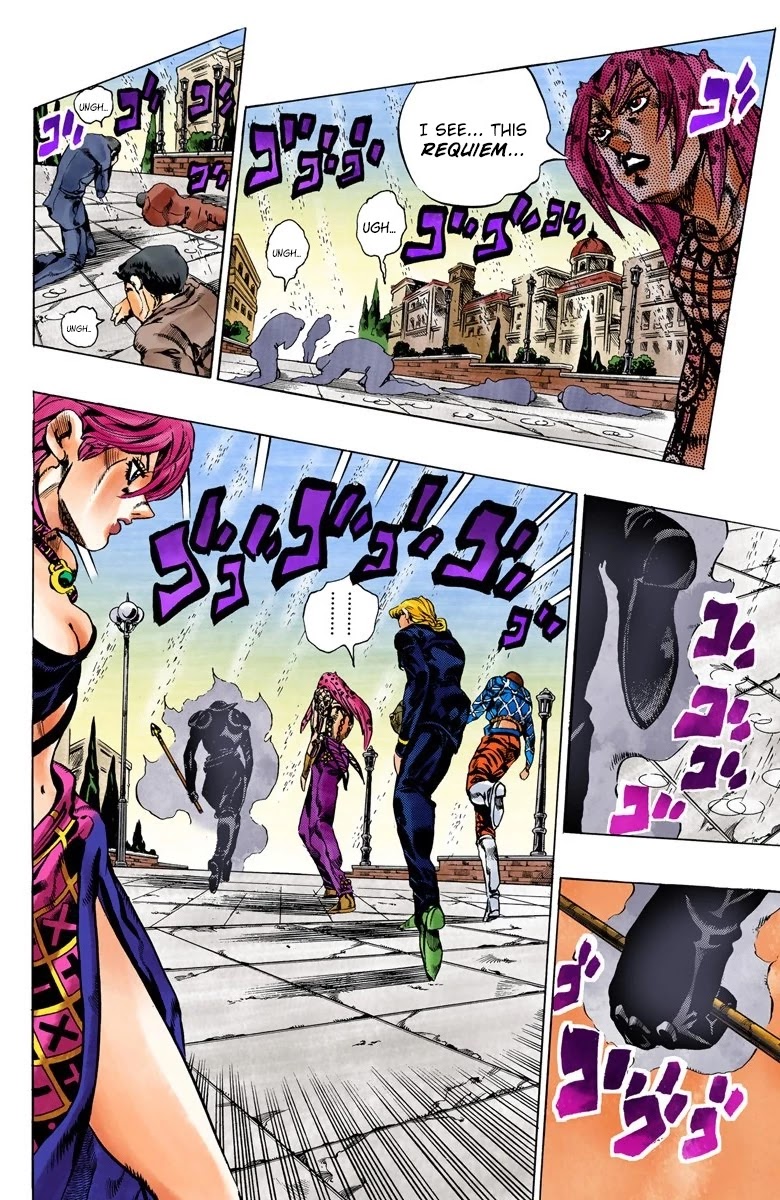 JoJo's Bizarre Adventure Part 5 - Vento Aureo (Official Colored) Chapter 139 page 9 - Chapter 139: The Requiem Plays Quietly Part 7