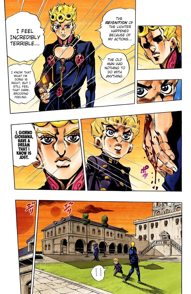 JoJo's Bizarre Adventure Part 5 - Vento Aureo (Official Colored) Chapter 14 page 14 - Chapter 14: Entering the Gang Part 4