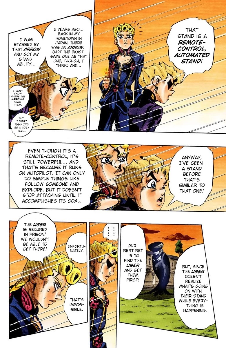 JoJo's Bizarre Adventure Part 5 - Vento Aureo (Official Colored) Chapter 14 page 15 - Chapter 14: Entering the Gang Part 4