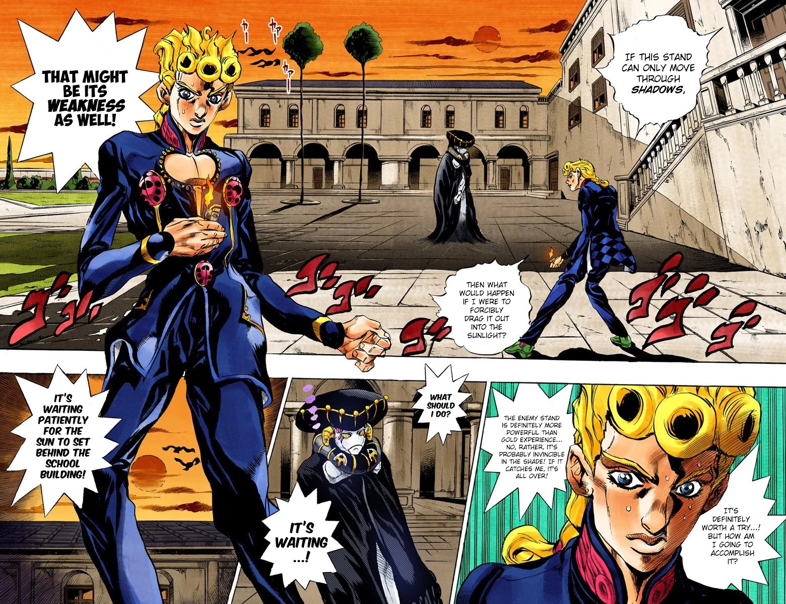 JoJo's Bizarre Adventure Part 5 - Vento Aureo (Official Colored) Chapter 14 page 3 - Chapter 14: Entering the Gang Part 4