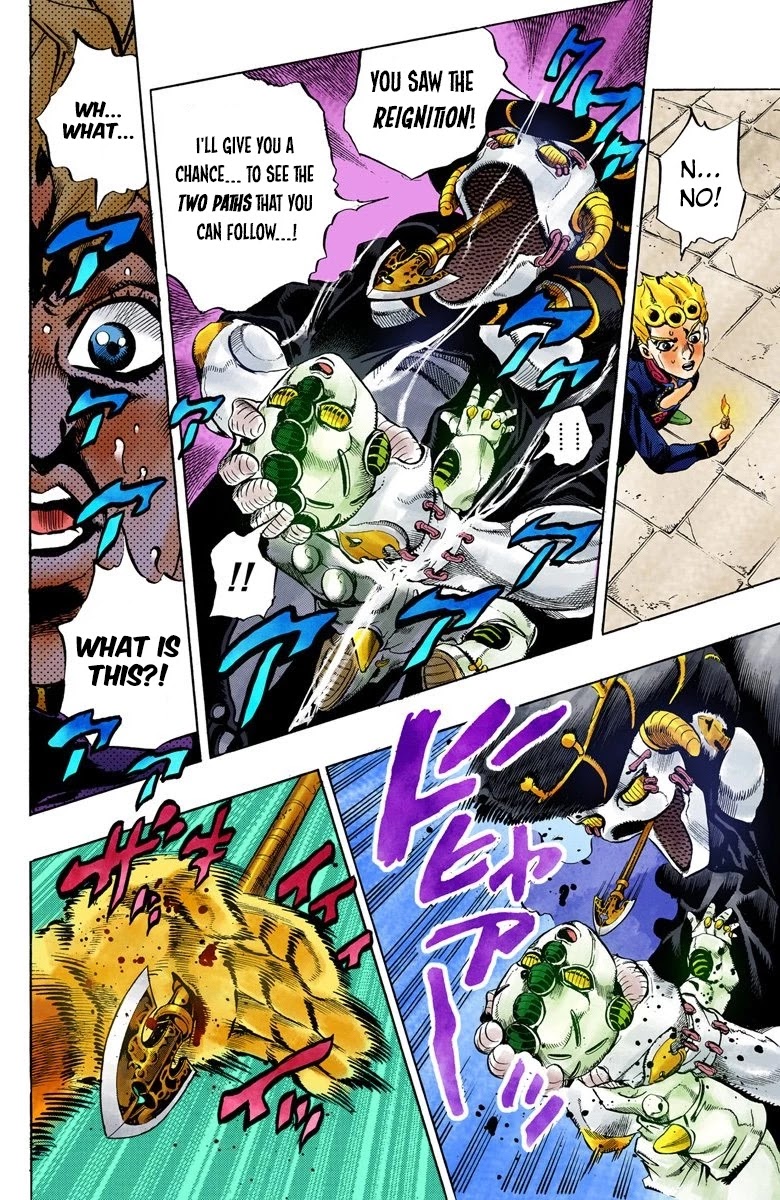 JoJo's Bizarre Adventure Part 5 - Vento Aureo (Official Colored) Chapter 14 page 8 - Chapter 14: Entering the Gang Part 4