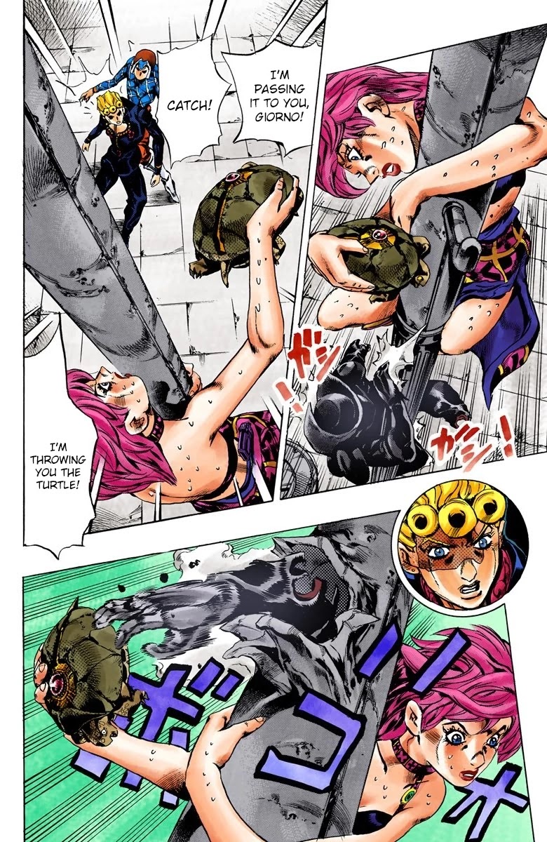 JoJo's Bizarre Adventure Part 5 - Vento Aureo (Official Colored) Chapter 140 page 10 - Chapter 140: The Requiem Plays Quietly Part 8