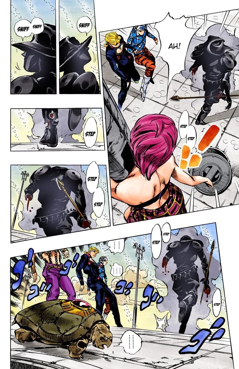 JoJo's Bizarre Adventure Part 5 - Vento Aureo (Official Colored) Chapter 140 page 12 - Chapter 140: The Requiem Plays Quietly Part 8
