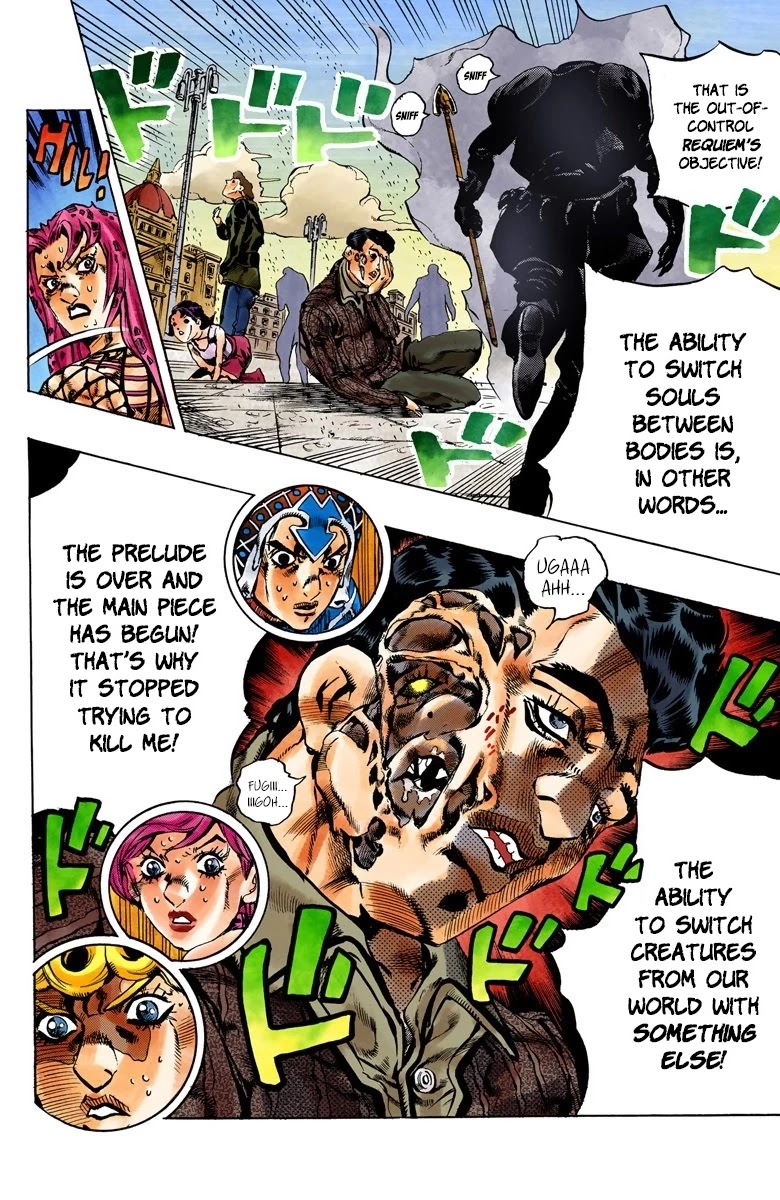 JoJo's Bizarre Adventure Part 5 - Vento Aureo (Official Colored) Chapter 140 page 16 - Chapter 140: The Requiem Plays Quietly Part 8