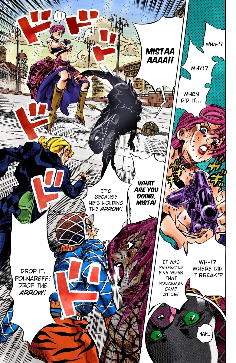 JoJo's Bizarre Adventure Part 5 - Vento Aureo (Official Colored) Chapter 140 page 2 - Chapter 140: The Requiem Plays Quietly Part 8