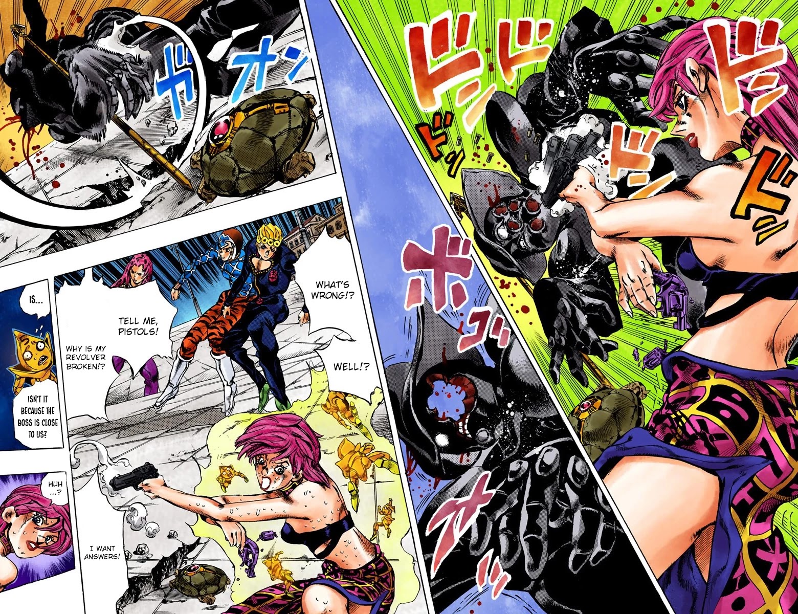 JoJo's Bizarre Adventure Part 5 - Vento Aureo (Official Colored) Chapter 140 page 4 - Chapter 140: The Requiem Plays Quietly Part 8