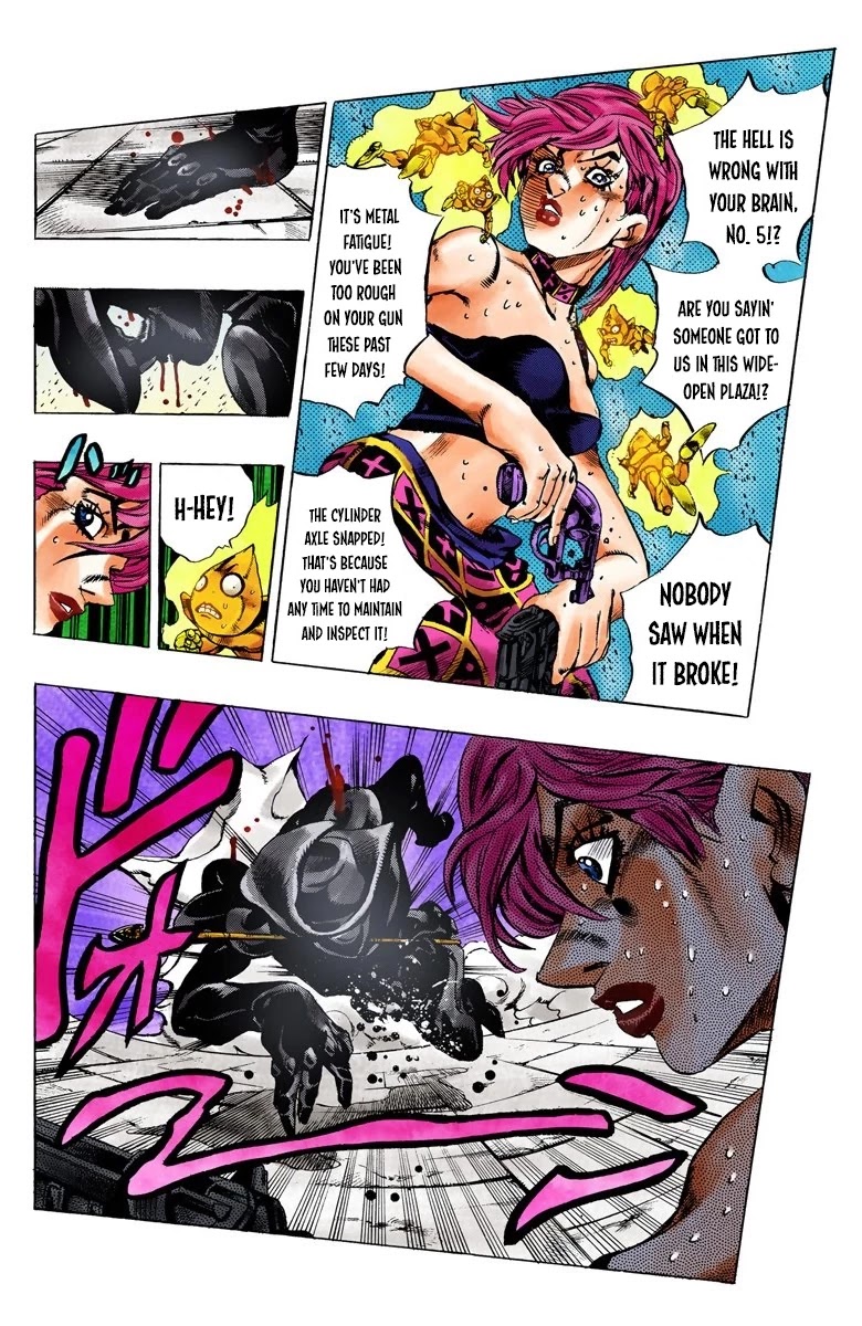 JoJo's Bizarre Adventure Part 5 - Vento Aureo (Official Colored) Chapter 140 page 5 - Chapter 140: The Requiem Plays Quietly Part 8