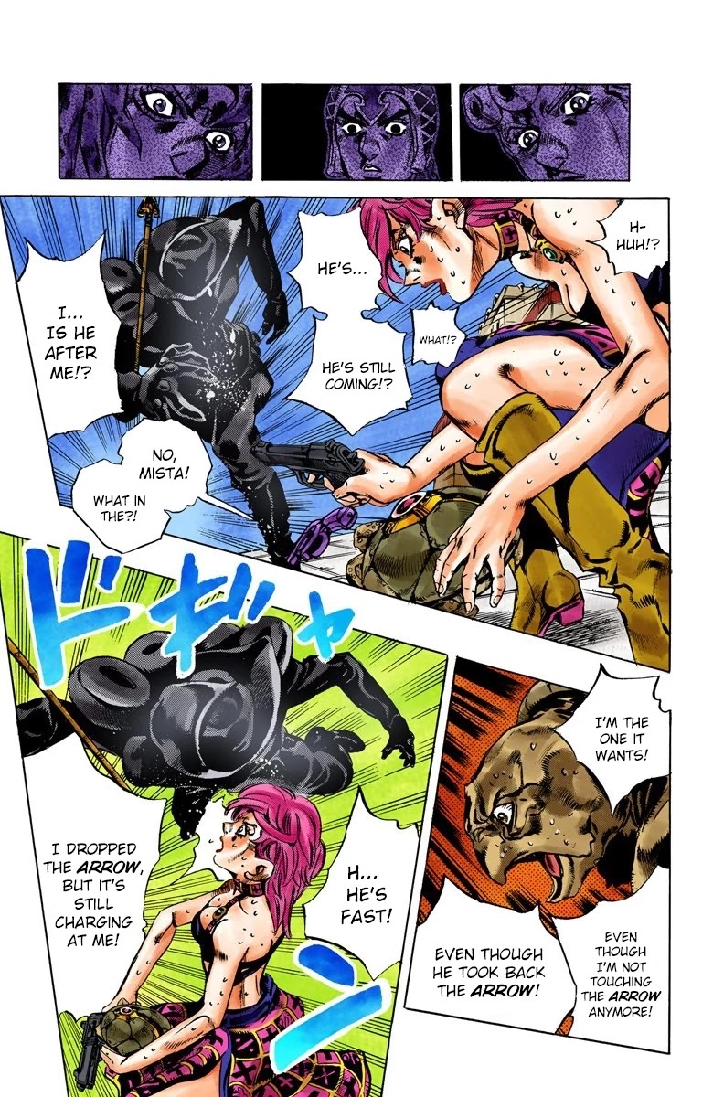 JoJo's Bizarre Adventure Part 5 - Vento Aureo (Official Colored) Chapter 140 page 6 - Chapter 140: The Requiem Plays Quietly Part 8