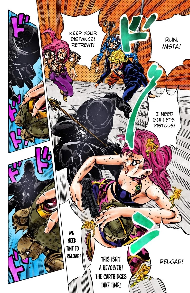JoJo's Bizarre Adventure Part 5 - Vento Aureo (Official Colored) Chapter 140 page 8 - Chapter 140: The Requiem Plays Quietly Part 8