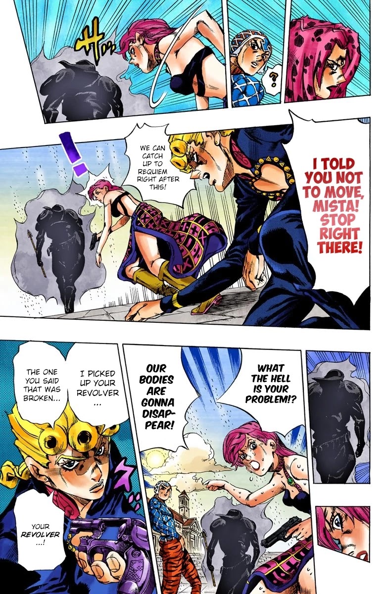 JoJo's Bizarre Adventure Part 5 - Vento Aureo (Official Colored) Chapter 141 page 10 - Chapter 141: Diavolo Emerges Part 1