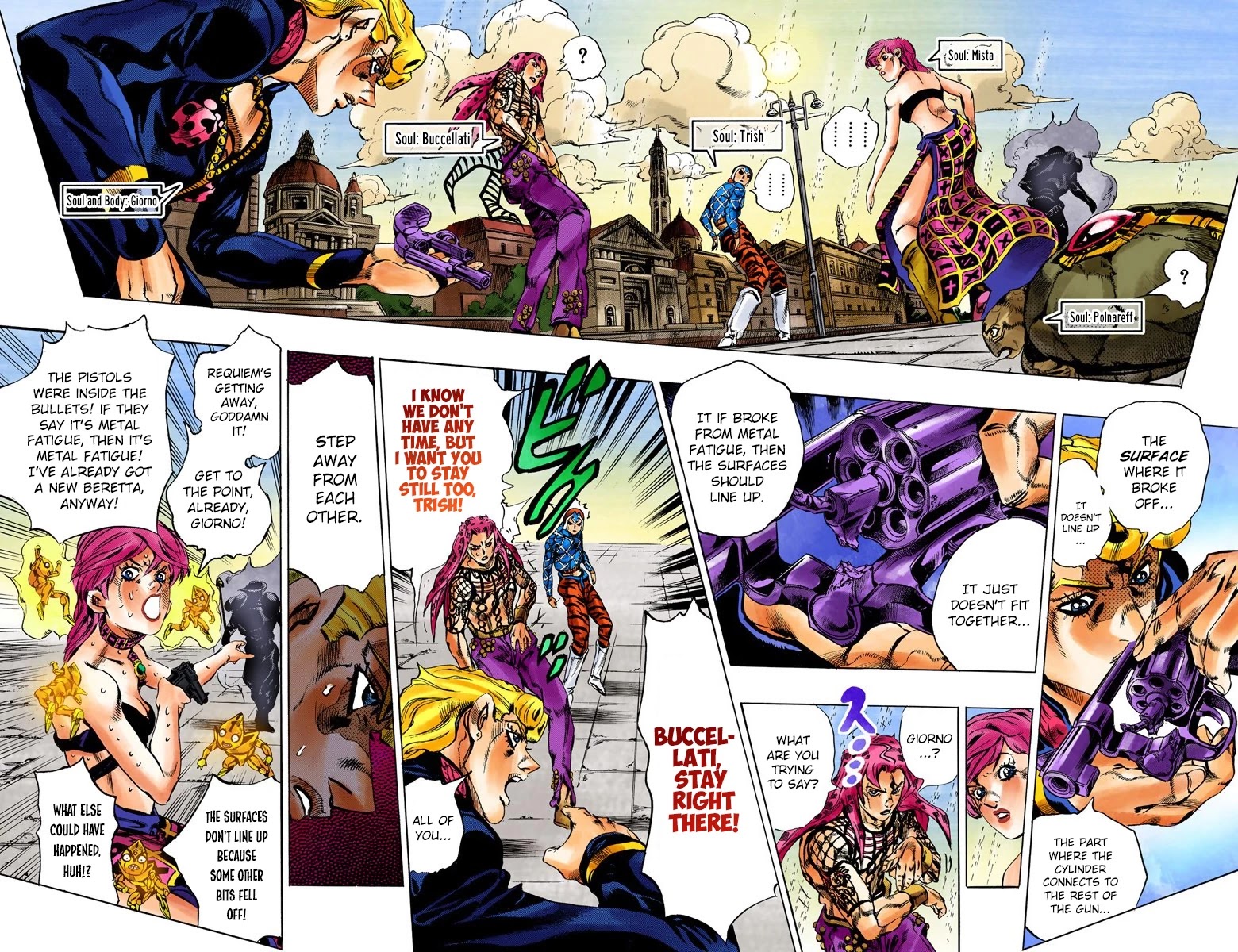 JoJo's Bizarre Adventure Part 5 - Vento Aureo (Official Colored) Chapter 141 page 11 - Chapter 141: Diavolo Emerges Part 1