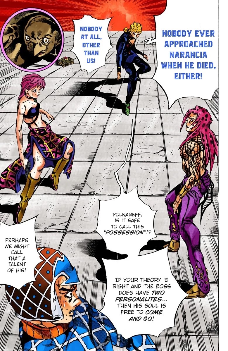 JoJo's Bizarre Adventure Part 5 - Vento Aureo (Official Colored) Chapter 141 page 15 - Chapter 141: Diavolo Emerges Part 1