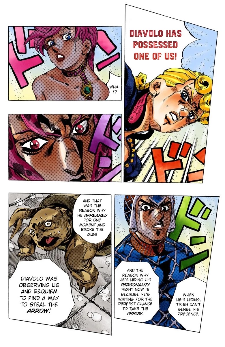 JoJo's Bizarre Adventure Part 5 - Vento Aureo (Official Colored) Chapter 141 page 16 - Chapter 141: Diavolo Emerges Part 1