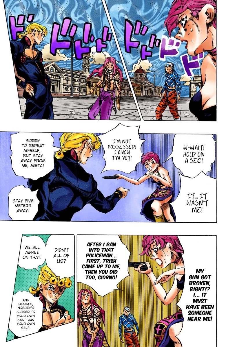 JoJo's Bizarre Adventure Part 5 - Vento Aureo (Official Colored) Chapter 141 page 17 - Chapter 141: Diavolo Emerges Part 1