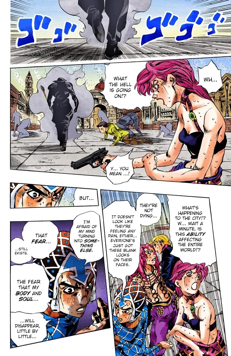JoJo's Bizarre Adventure Part 5 - Vento Aureo (Official Colored) Chapter 141 page 3 - Chapter 141: Diavolo Emerges Part 1