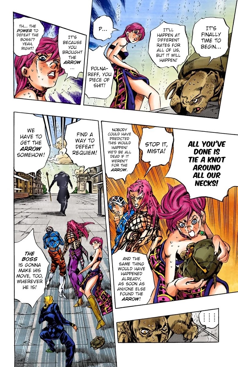 JoJo's Bizarre Adventure Part 5 - Vento Aureo (Official Colored) Chapter 141 page 5 - Chapter 141: Diavolo Emerges Part 1