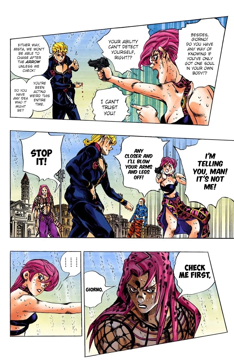 JoJo's Bizarre Adventure Part 5 - Vento Aureo (Official Colored) Chapter 142 page 10 - Chapter 142: Diavolo Emerges Part 2