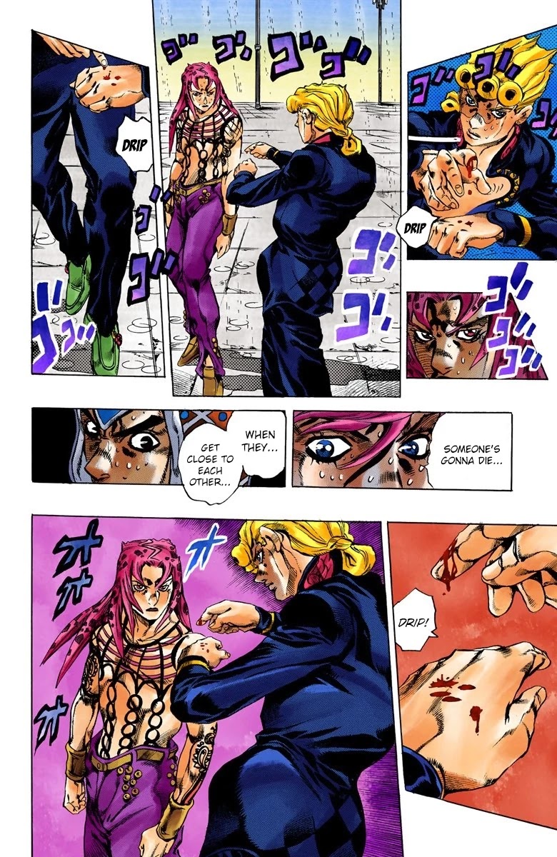 JoJo's Bizarre Adventure Part 5 - Vento Aureo (Official Colored) Chapter 142 page 12 - Chapter 142: Diavolo Emerges Part 2
