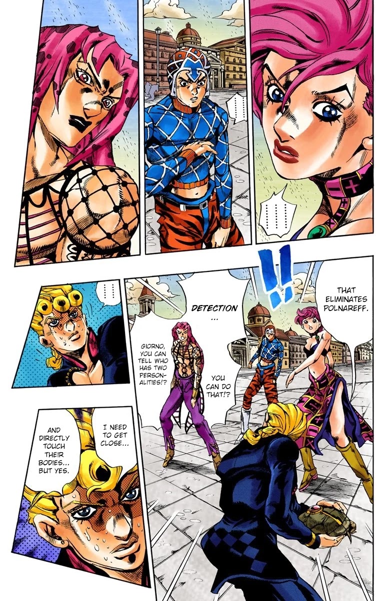 JoJo's Bizarre Adventure Part 5 - Vento Aureo (Official Colored) Chapter 142 page 5 - Chapter 142: Diavolo Emerges Part 2