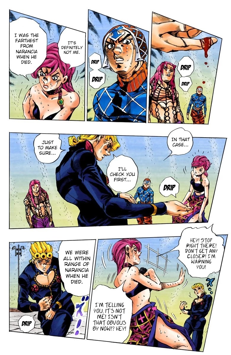 JoJo's Bizarre Adventure Part 5 - Vento Aureo (Official Colored) Chapter 142 page 8 - Chapter 142: Diavolo Emerges Part 2