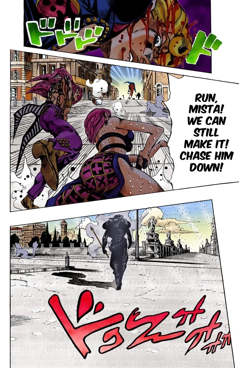JoJo's Bizarre Adventure Part 5 - Vento Aureo (Official Colored) Chapter 143 page 12 - Chapter 143: Diavolo Emerges Part 3