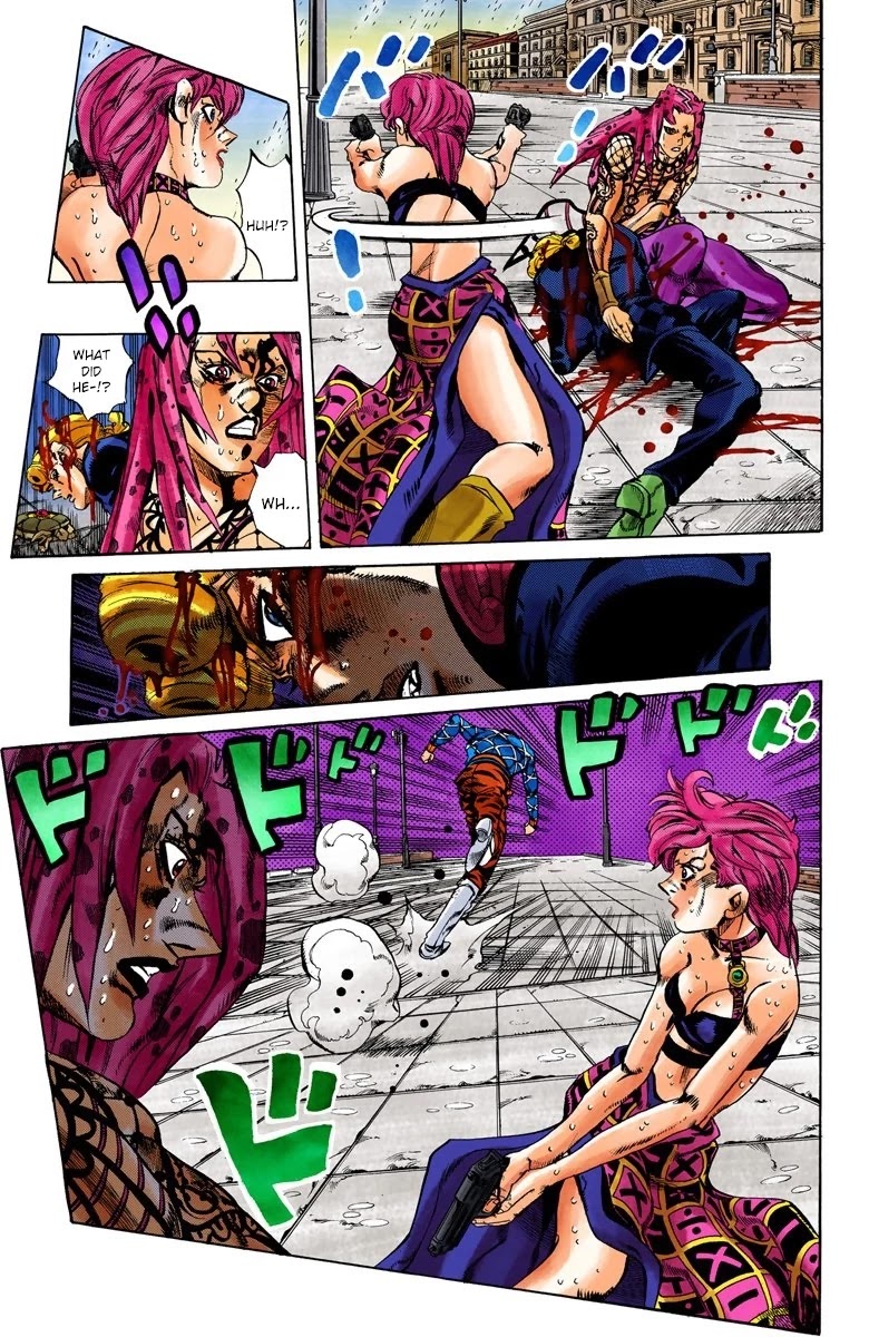 JoJo's Bizarre Adventure Part 5 - Vento Aureo (Official Colored) Chapter 143 page 5 - Chapter 143: Diavolo Emerges Part 3