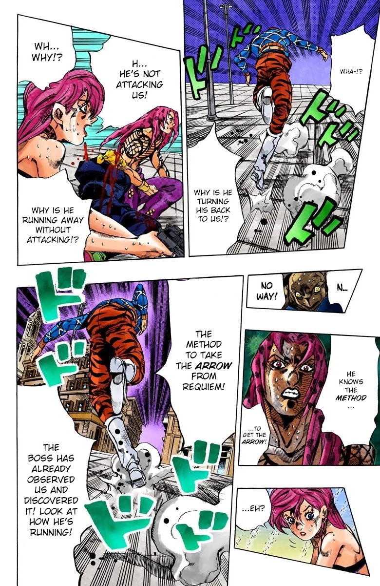 JoJo's Bizarre Adventure Part 5 - Vento Aureo (Official Colored) Chapter 143 page 6 - Chapter 143: Diavolo Emerges Part 3