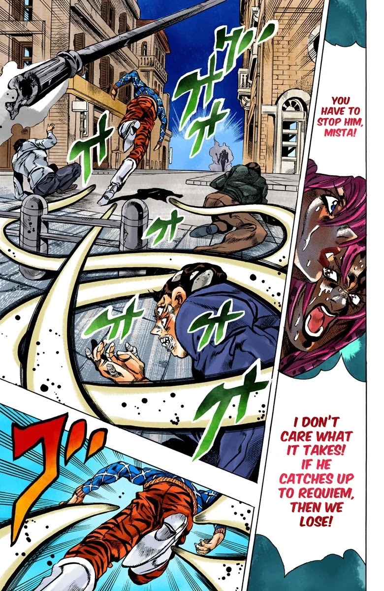 JoJo's Bizarre Adventure Part 5 - Vento Aureo (Official Colored) Chapter 143 page 9 - Chapter 143: Diavolo Emerges Part 3
