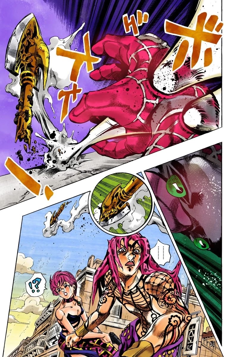 JoJo's Bizarre Adventure Part 5 - Vento Aureo (Official Colored) Chapter 144 page 12 - Chapter 144: Diavolo Emerges Part 4
