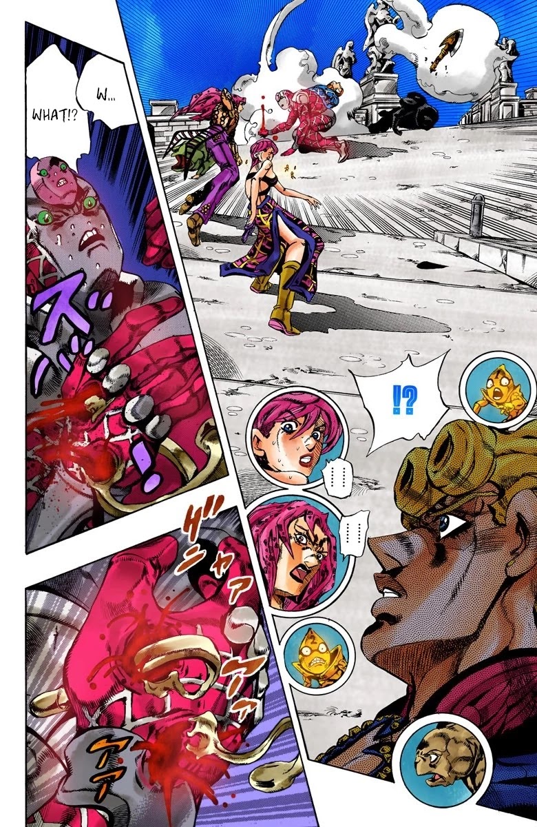 JoJo's Bizarre Adventure Part 5 - Vento Aureo (Official Colored) Chapter 144 page 13 - Chapter 144: Diavolo Emerges Part 4