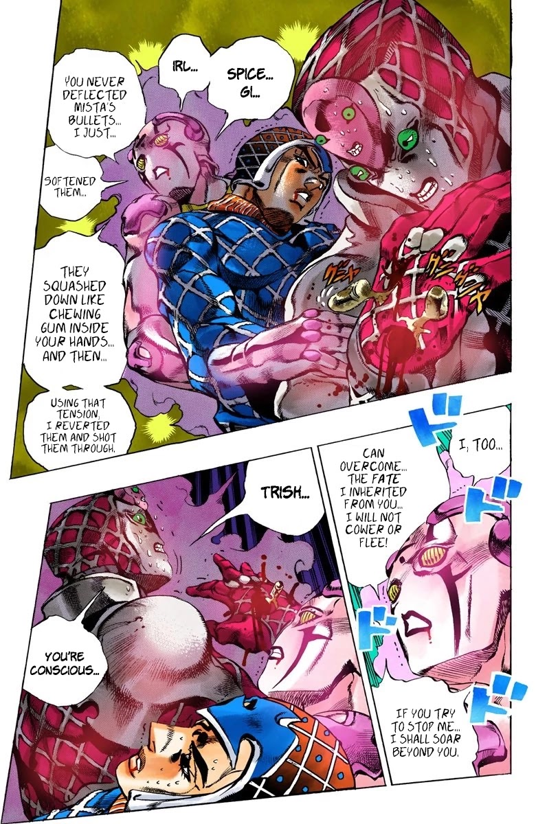 JoJo's Bizarre Adventure Part 5 - Vento Aureo (Official Colored) Chapter 144 page 14 - Chapter 144: Diavolo Emerges Part 4