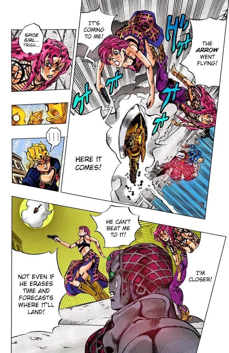 JoJo's Bizarre Adventure Part 5 - Vento Aureo (Official Colored) Chapter 144 page 15 - Chapter 144: Diavolo Emerges Part 4