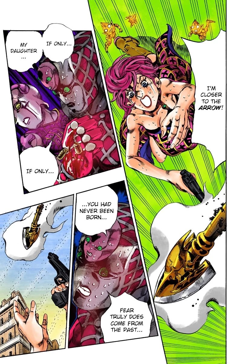 JoJo's Bizarre Adventure Part 5 - Vento Aureo (Official Colored) Chapter 144 page 16 - Chapter 144: Diavolo Emerges Part 4
